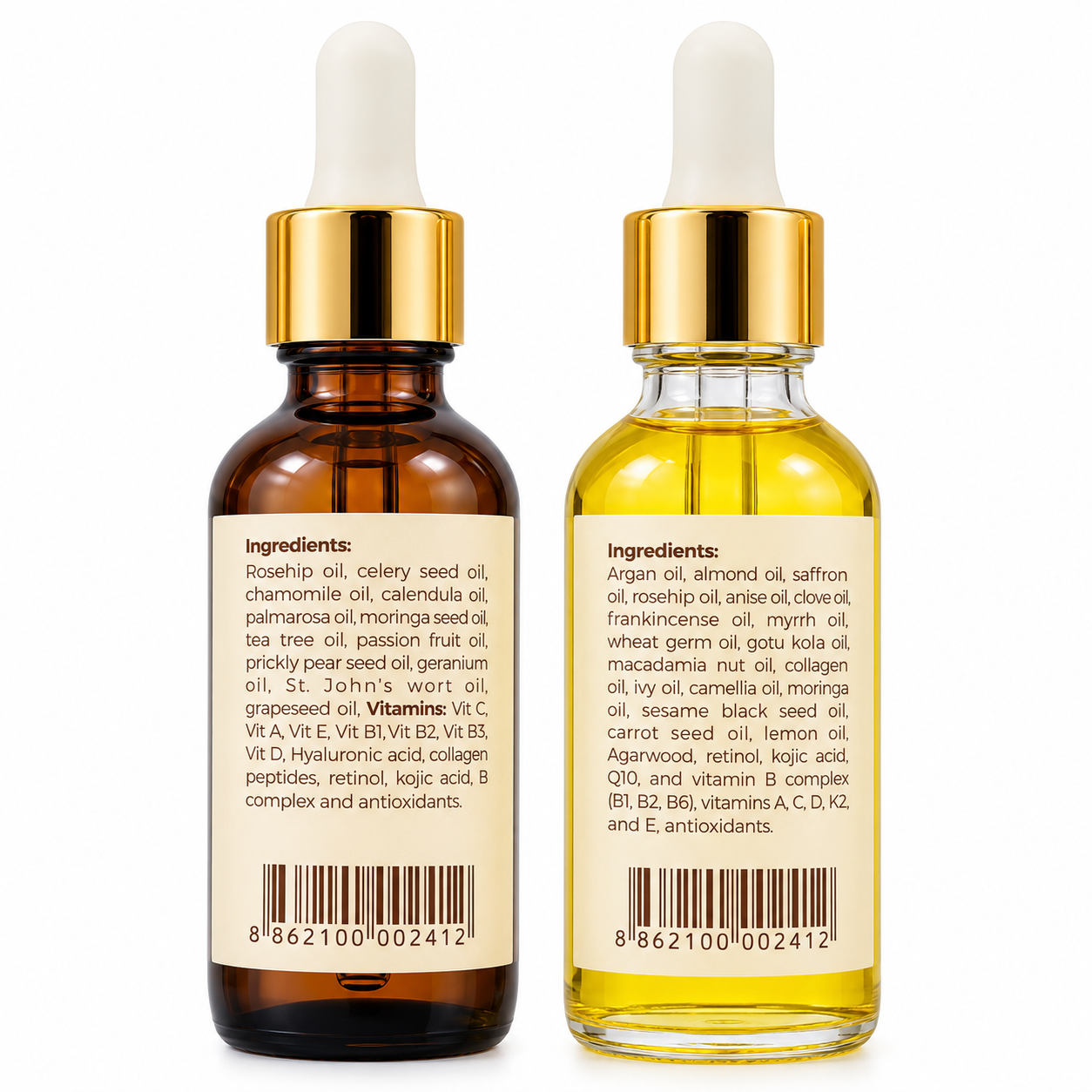 Elixir Revital and Radiance Glow 60ml Oil,s for skin care