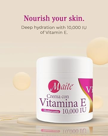 MAITE crema idratante con vitamina E 10,000IU 4OZ