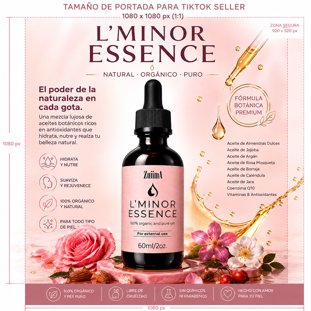 L’Minor Essence 60ml Oil’s beauty skin care.