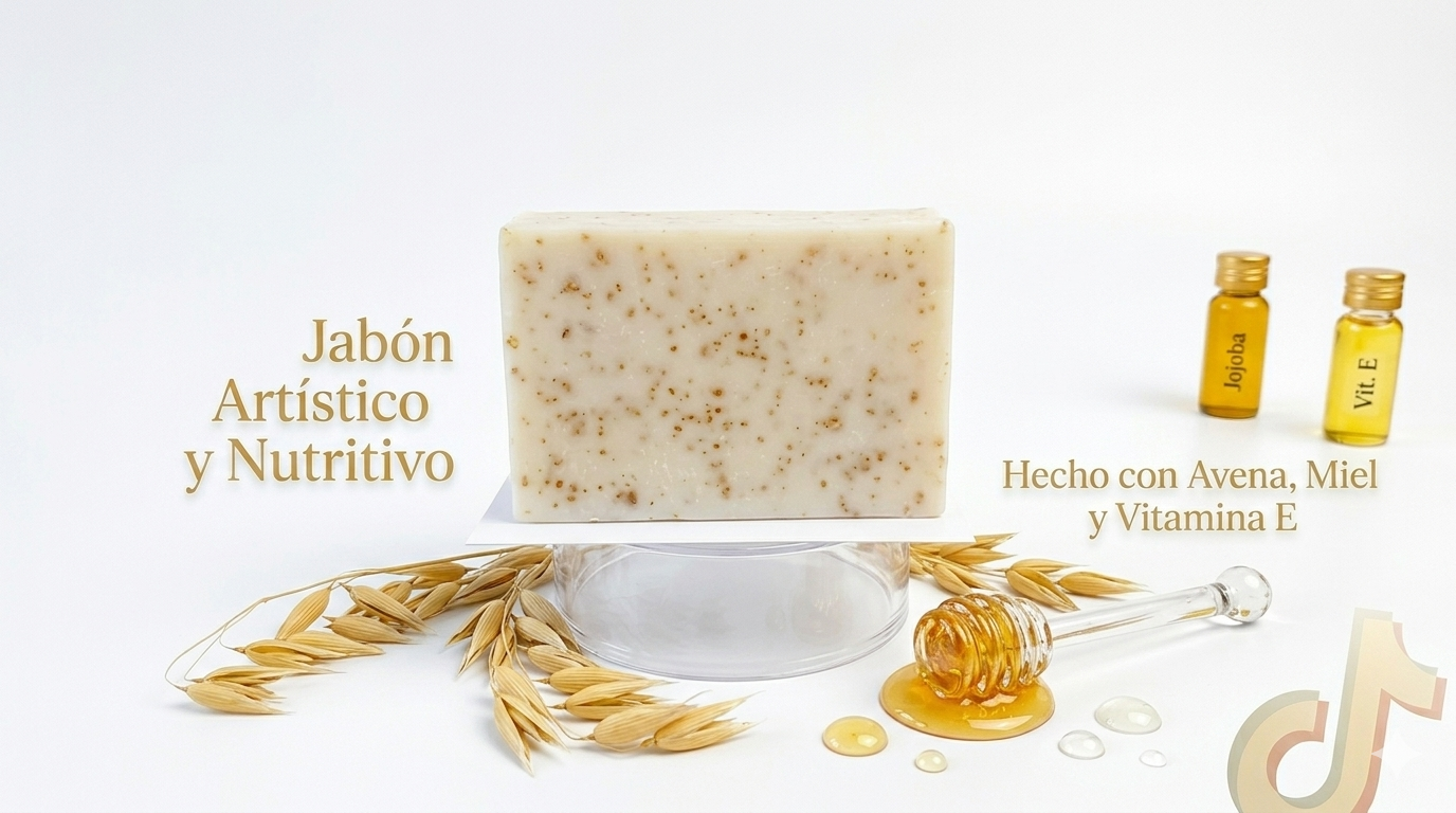Jabon de Miel y Avena, Soap Honey and Oatmeal. 3.5oz