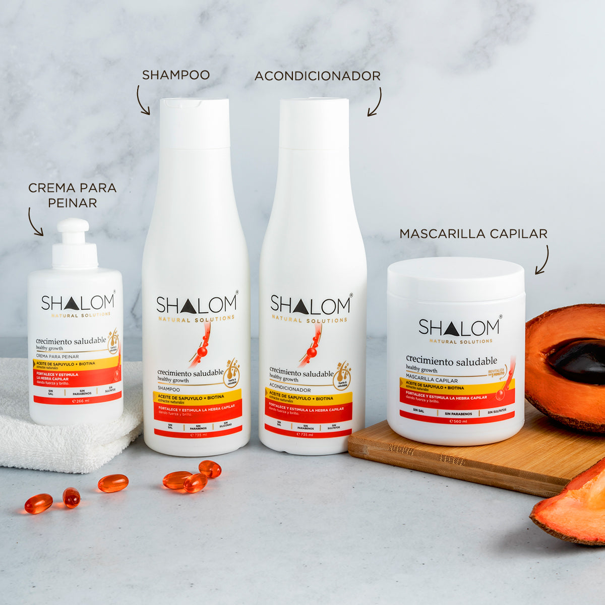 SHALOM shampoo Sapuyulo + Biotin 24.5oz