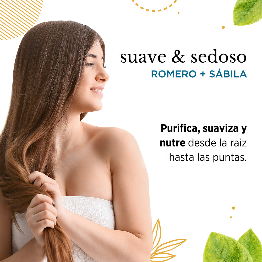 SHALOM shampoo anticaspa Sábila   y Romero 32oz